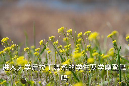 进入大学后拉丁舞系的学生要学摩登舞吗