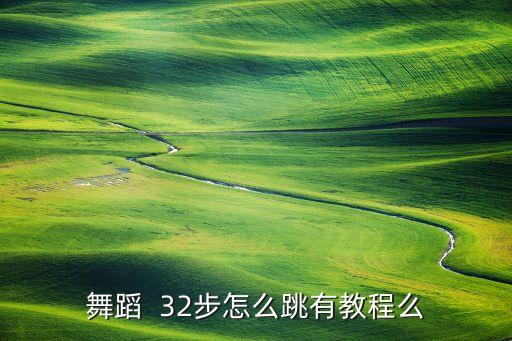 舞蹈  32步怎么跳有教程么