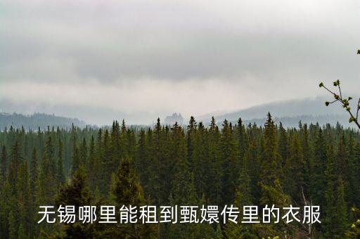 无锡哪里能租到甄嬛传里的衣服
