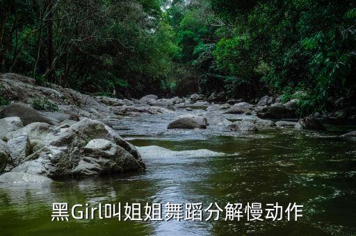 黑Girl叫姐姐舞蹈分解慢动作