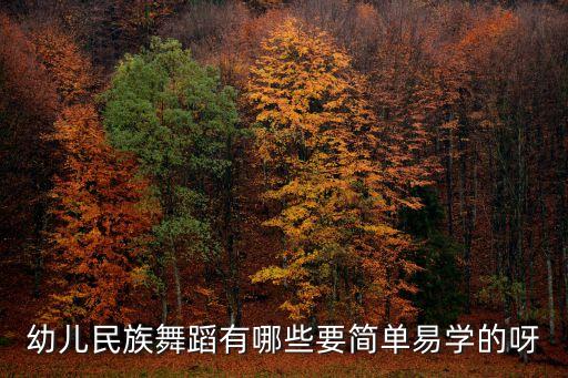 幼儿民族舞蹈有哪些要简单易学的呀