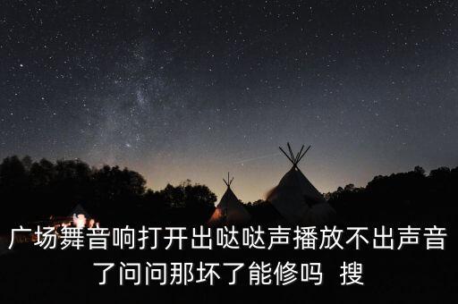 广场舞音响打开出哒哒声播放不出声音了问问那坏了能修吗  搜