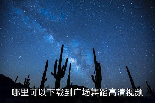 哪里可以下载到广场舞蹈高清视频