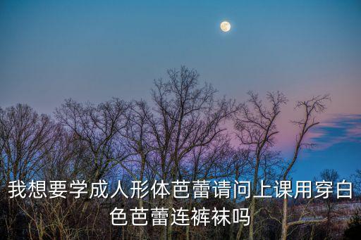 练形体芭蕾要穿什么，求助请问练习芭蕾舞要穿什么样的衣服