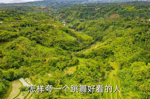 怎样夸一个跳舞好看的人