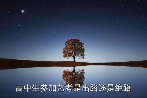 高中生参加艺考是出路还是绝路