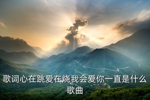 歌词心在跳爱在烧我会爱你一直是什么歌曲