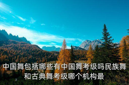 中国舞包括哪些有中国舞考级吗民族舞和古典舞考级哪个机构最