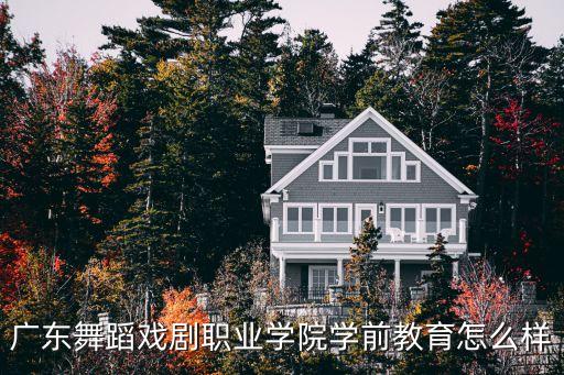 广东舞蹈戏剧职业学院学前教育怎么样