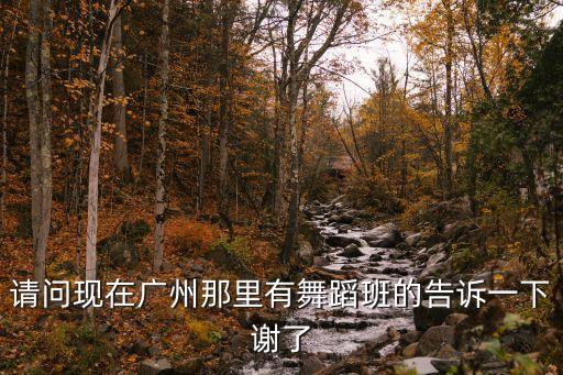广州哪里有舞蹈培训，请问现在广州那里有舞蹈班的告诉一下谢了