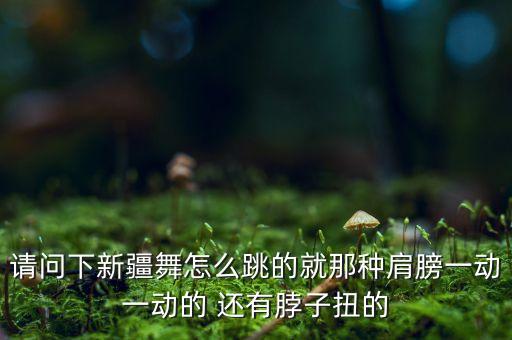 新疆舞是怎么跳，请问下新疆舞怎么跳的就那种肩膀一动一动的 还有脖子扭的