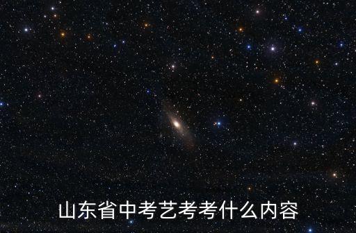 山东省舞蹈统考内容，山东省中考艺考考什么内容