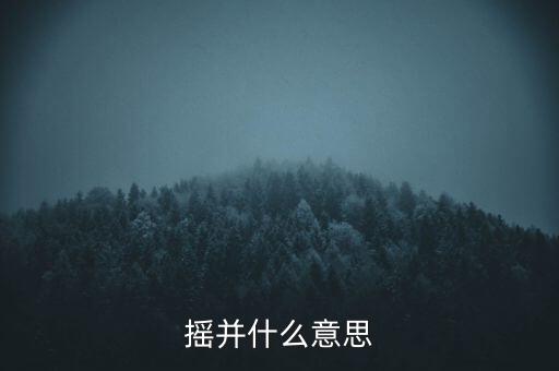摇并什么意思