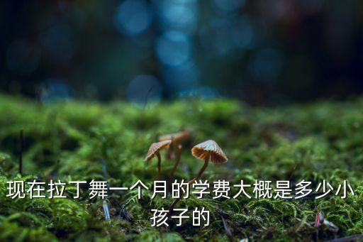 现在拉丁舞一个月的学费大概是多少小孩子的