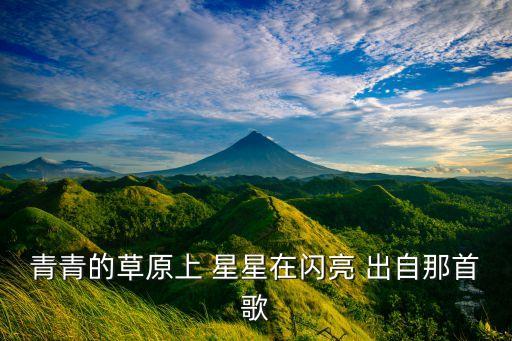 青青的草原上 星星在闪亮 出自那首歌