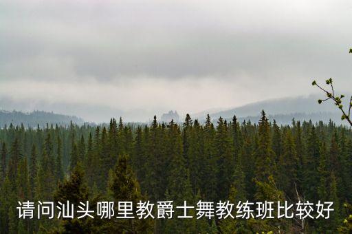 请问汕头哪里教爵士舞教练班比较好