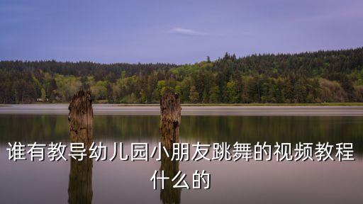 谁有教导幼儿园小朋友跳舞的视频教程什么的