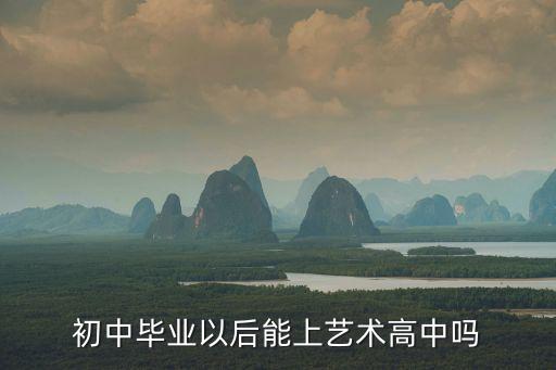 初中毕业以后能上艺术高中吗