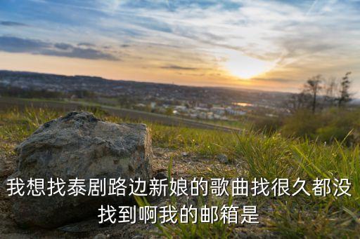 路边新娘中的主题曲叫什么名字啊，泰剧路边新娘的插曲名