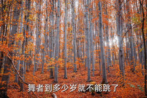 舞者到多少岁就不能跳了
