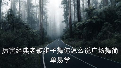 厉害经典老歌步子舞你怎么说广场舞简单易学