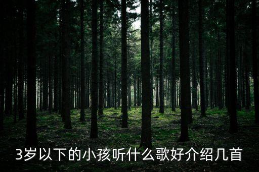 宝宝歌曲大全03岁连续播放，3岁以下的小孩听什么歌好介绍几首