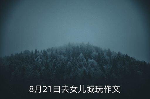 8月21曰去女儿城玩作文