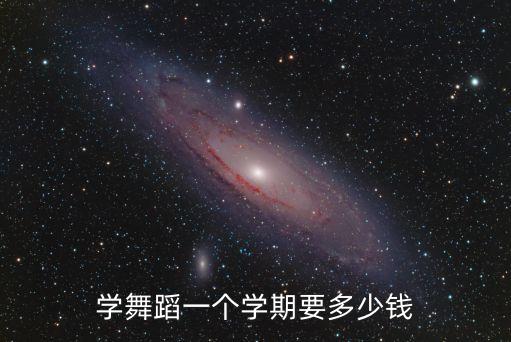 学舞蹈一个学期要多少钱