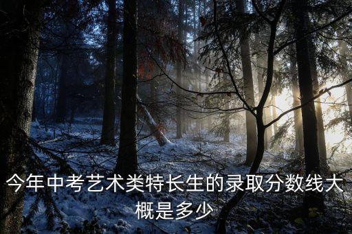 今年中考艺术类特长生的录取分数线大概是多少