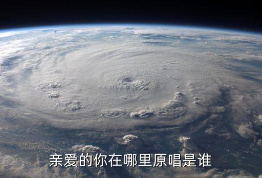 亲爱的你在哪里原唱是谁