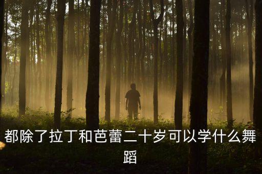 都除了拉丁和芭蕾二十岁可以学什么舞蹈