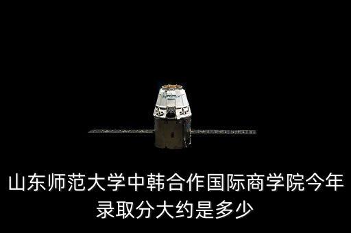 山东师范大学中韩合作国际商学院今年录取分大约是多少