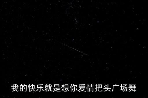 我的快乐就是想你爱情把头广场舞