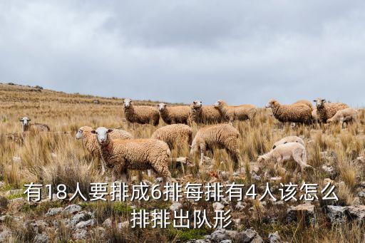 有18人要排成6排每排有4人该怎么排排出队形