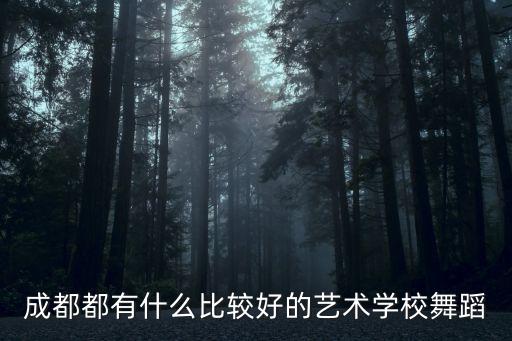 成都都有什么比较好的艺术学校舞蹈