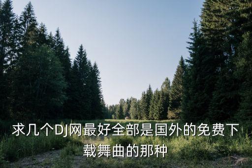 哪个网站下载交谊舞台免费，求几个DJ网最好全部是国外的免费下载舞曲的那种
