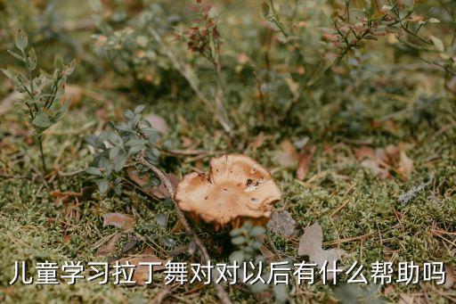 儿童学习拉丁舞对对以后有什么帮助吗