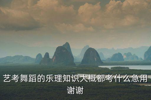 艺考舞蹈的乐理知识大概都考什么急用谢谢