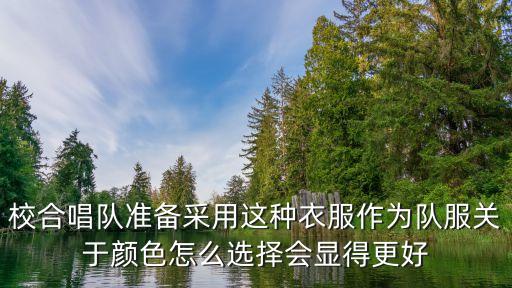 校合唱队准备采用这种衣服作为队服关于颜色怎么选择会显得更好