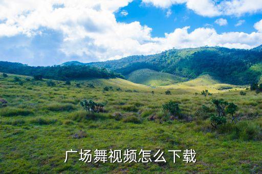 广场舞视频怎么下载