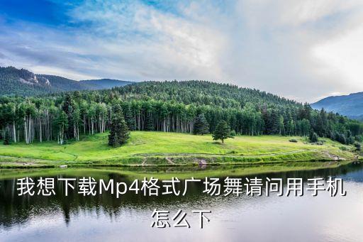 我想下载Mp4格式广场舞请问用手机怎么下