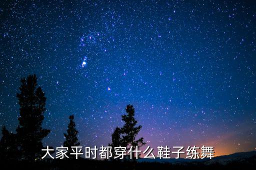 大家平时都穿什么鞋子练舞