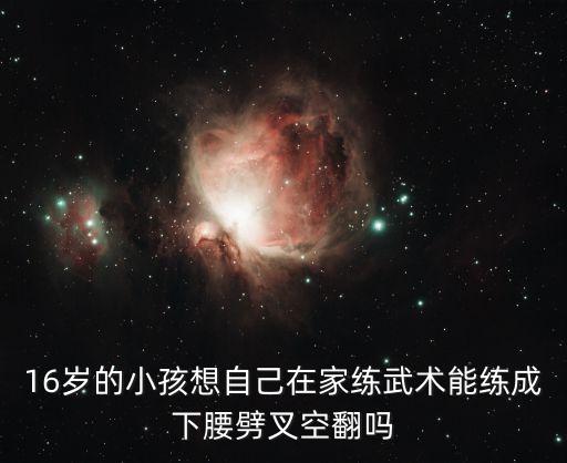16岁的小孩想自己在家练武术能练成下腰劈叉空翻吗