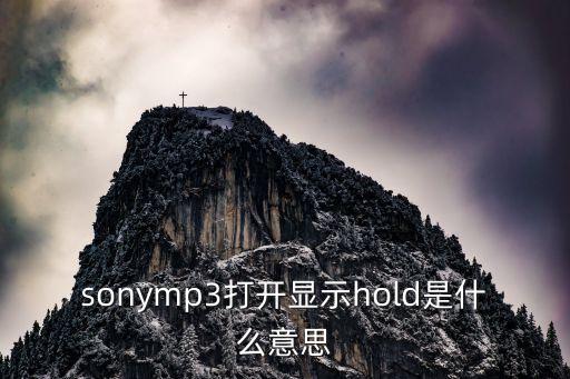 sonymp3打开显示hold是什么意思