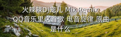 火辣辣DJ宠儿 Mix Remix QQ音乐里这首歌 电音旋律 原曲是什么