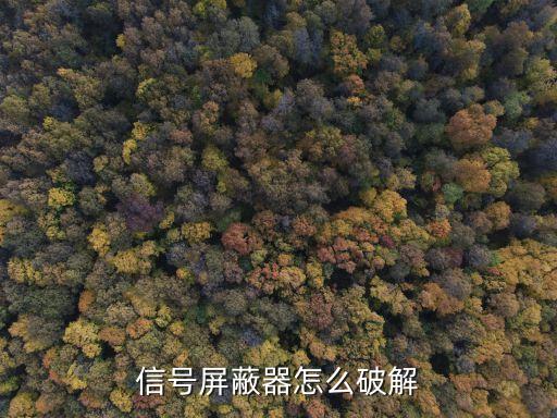 信号屏蔽器怎么破解