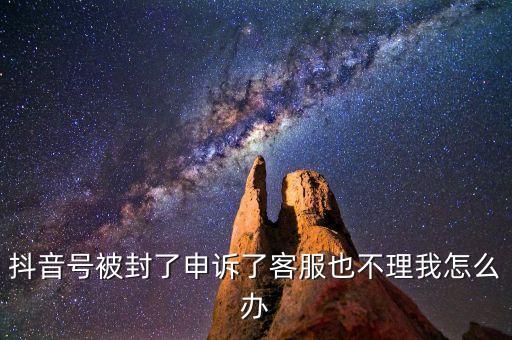 tiktok在线客服，抖音号被封了申诉了客服也不理我怎么办