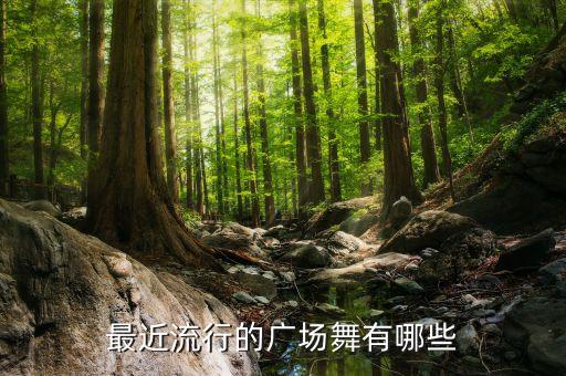 最近流行的广场舞有哪些