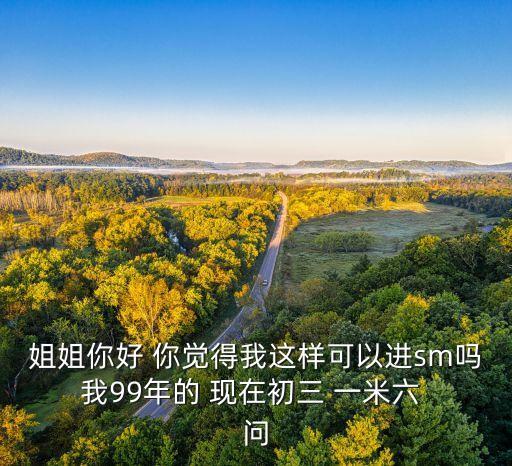 姐姐你好 你觉得我这样可以进sm吗 我99年的 现在初三 一米六  问