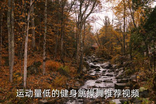 运动量低的健身跳操舞推荐视频